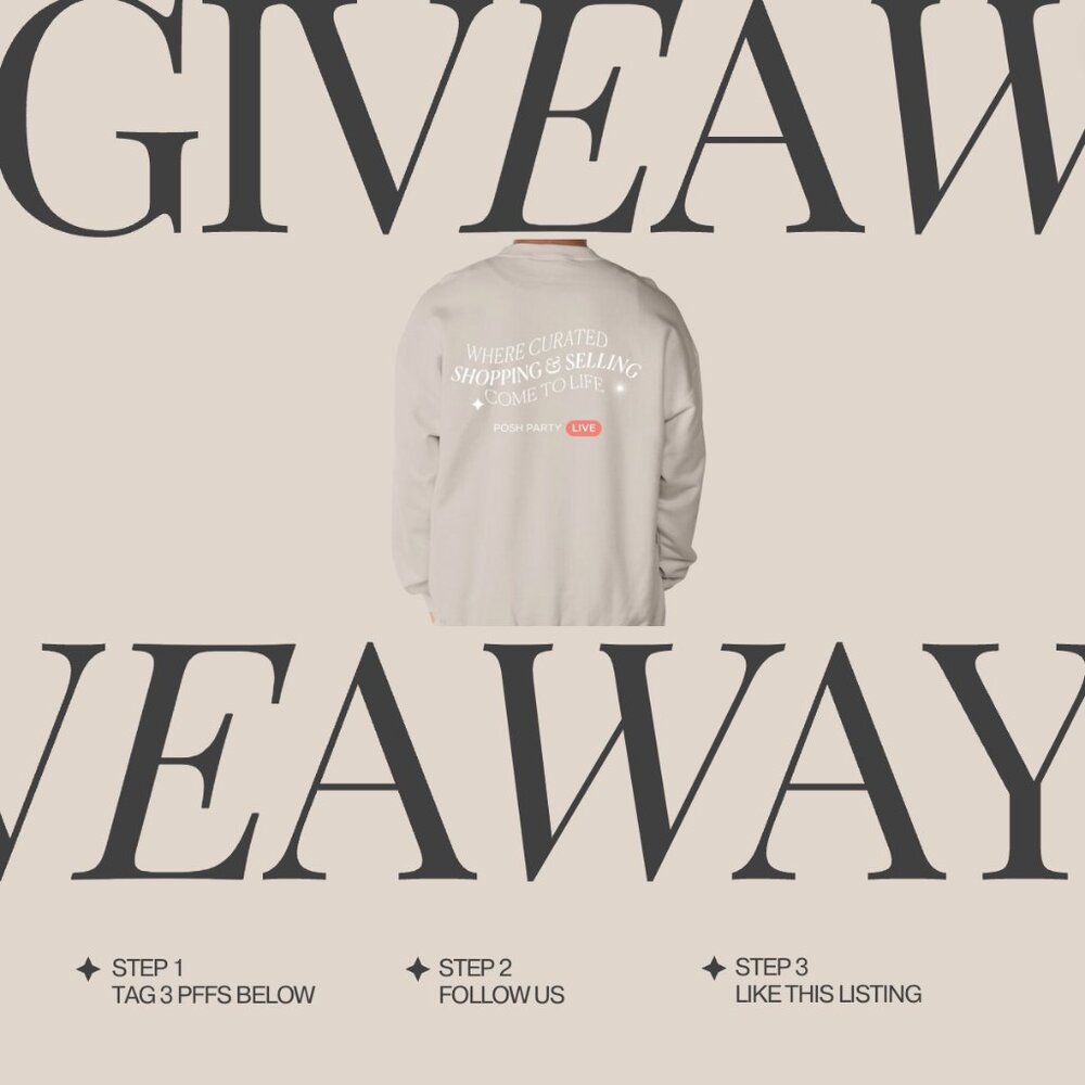 **GIVEAWAY CLOSED** GIVEAWAY TIME! Win an exclusive Posh Party LIVE Crewneck